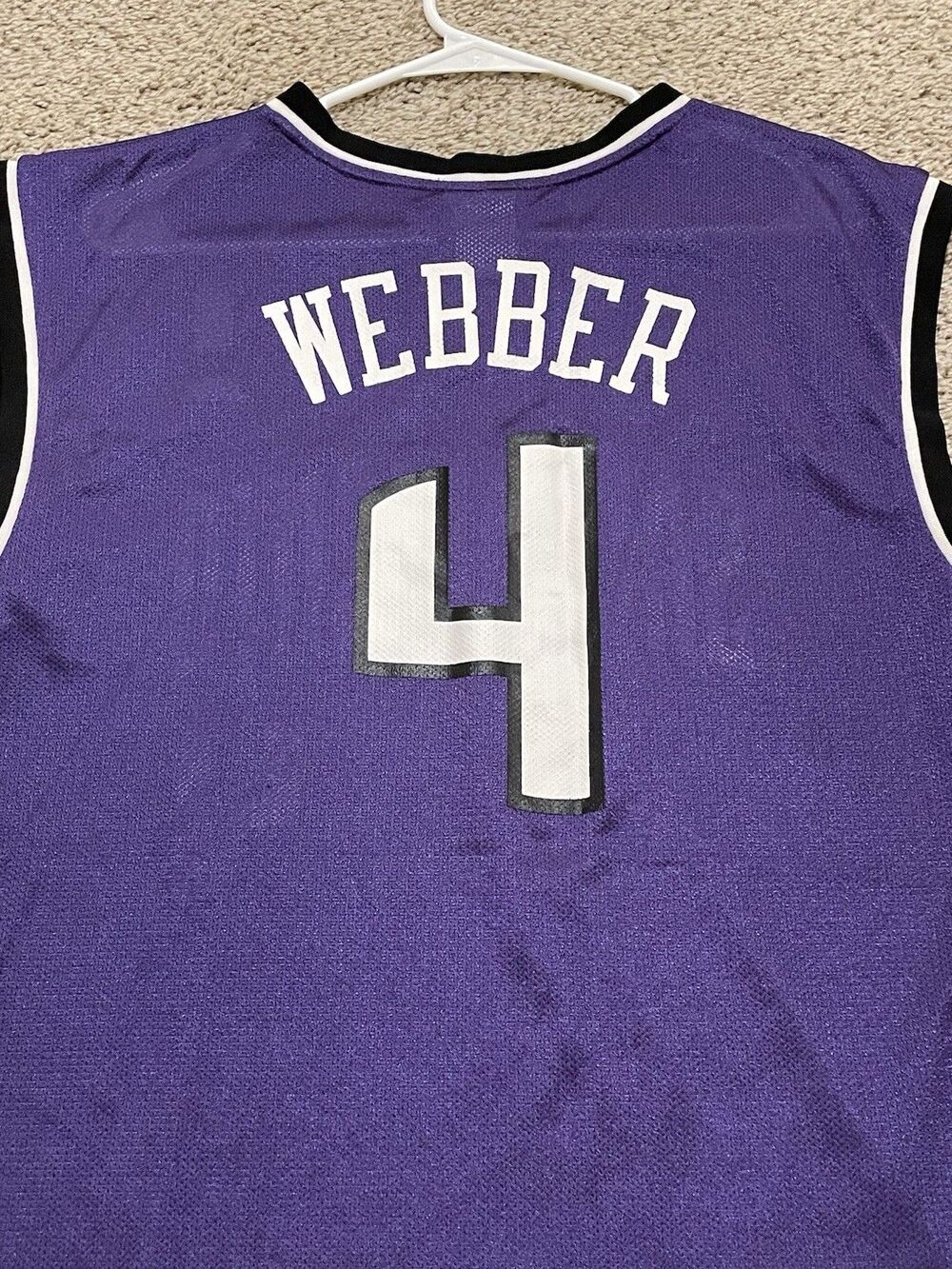 100% Authentic Sacramento Kings Chris Webber Reebok Authentic jersey 48 XL - Picture 6 of 6